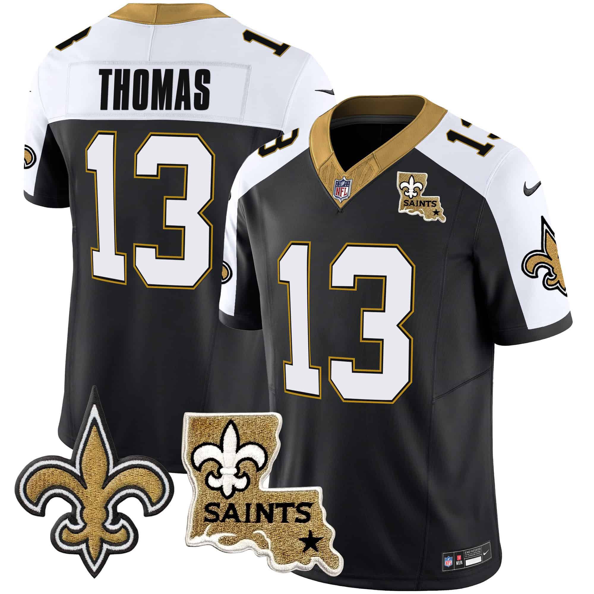 Men New Orleans Saints 13 Thomas Black 2024 Nike Vapor Limited NFL Jersey